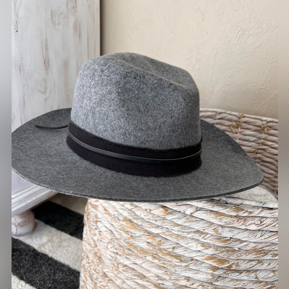 WANDER HAT COMPANY Houston wide brim hat in grey - Picture 3 of 8